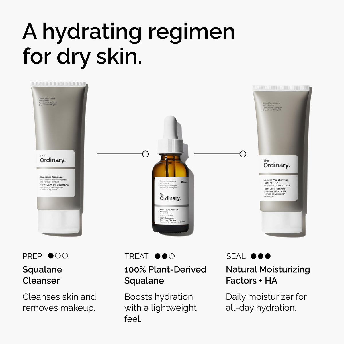 The Ordinary 100% Plant-Derived Squalane 30mL application on hair