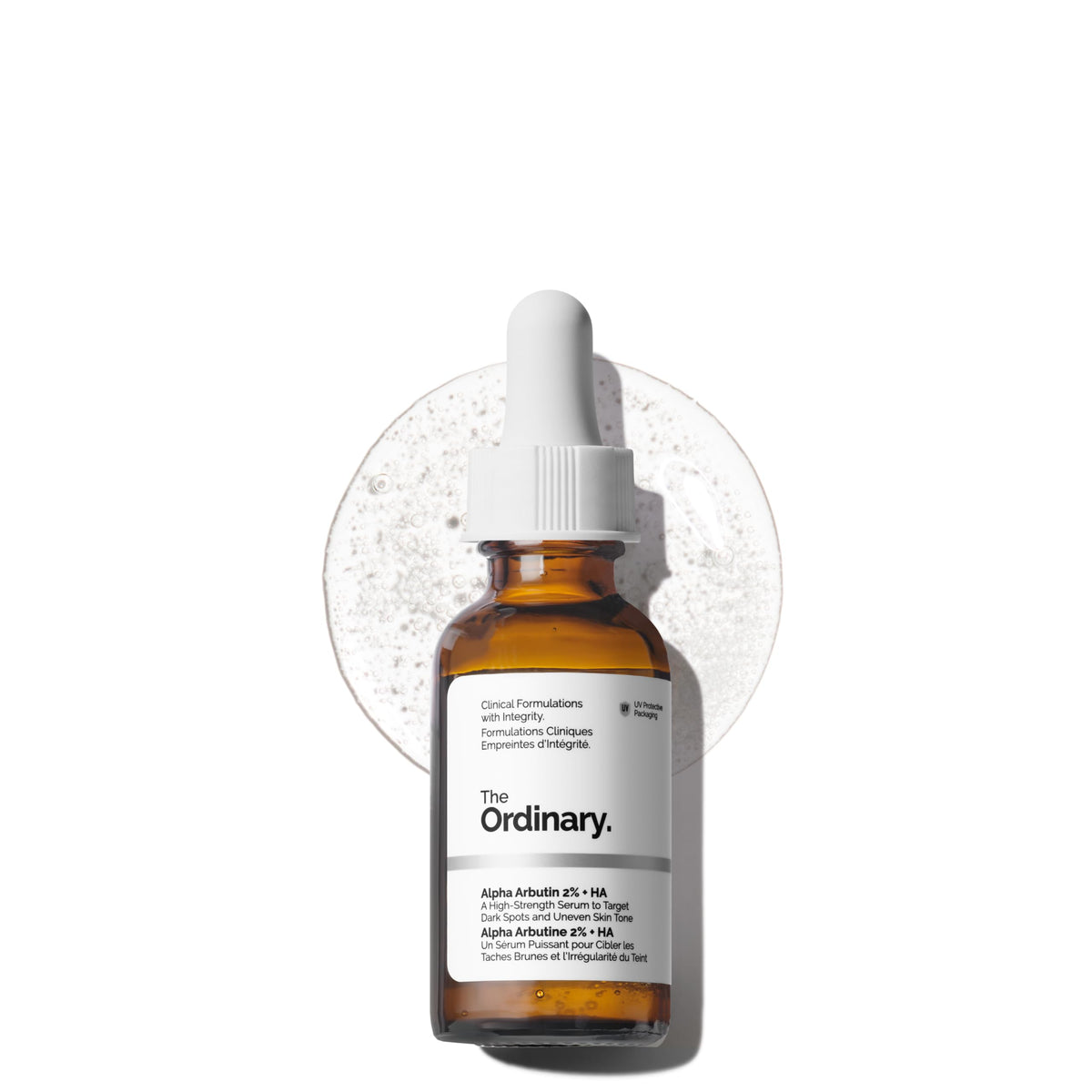 The Ordinary Alpha Arbutin 2% + Hyaluronic Acid serum front view