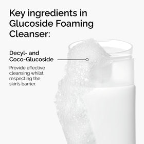 The Ordinary Glucoside Foaming Cleanser back view showing ingredients
