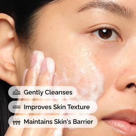 The Ordinary Glucoside Foaming Cleanser in a bathroom setting
