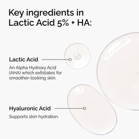 The Ordinary Lactic Acid 5% + Hyaluronic Acid Serum bottle close-up