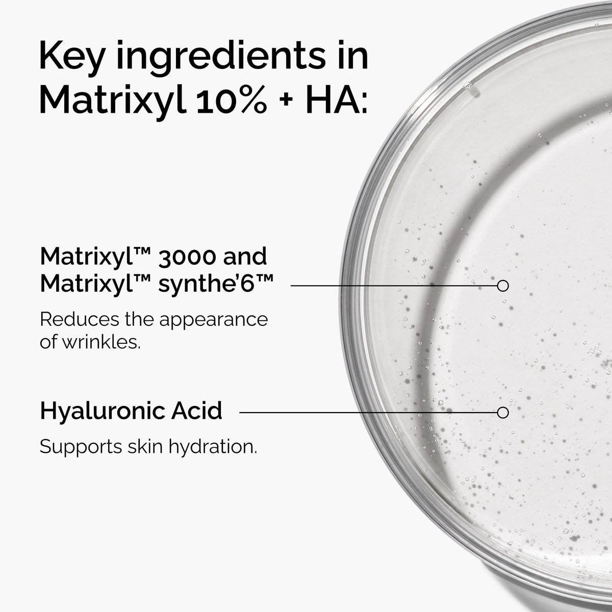 The Ordinary Matrixyl 10% Serum bottle with dropper