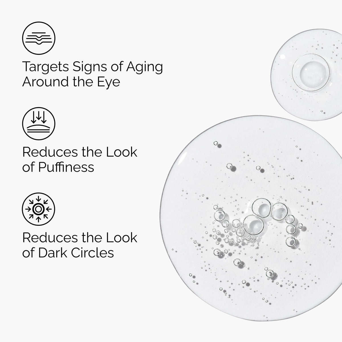 The Ordinary Multi-Peptide Eye Serum application on skin