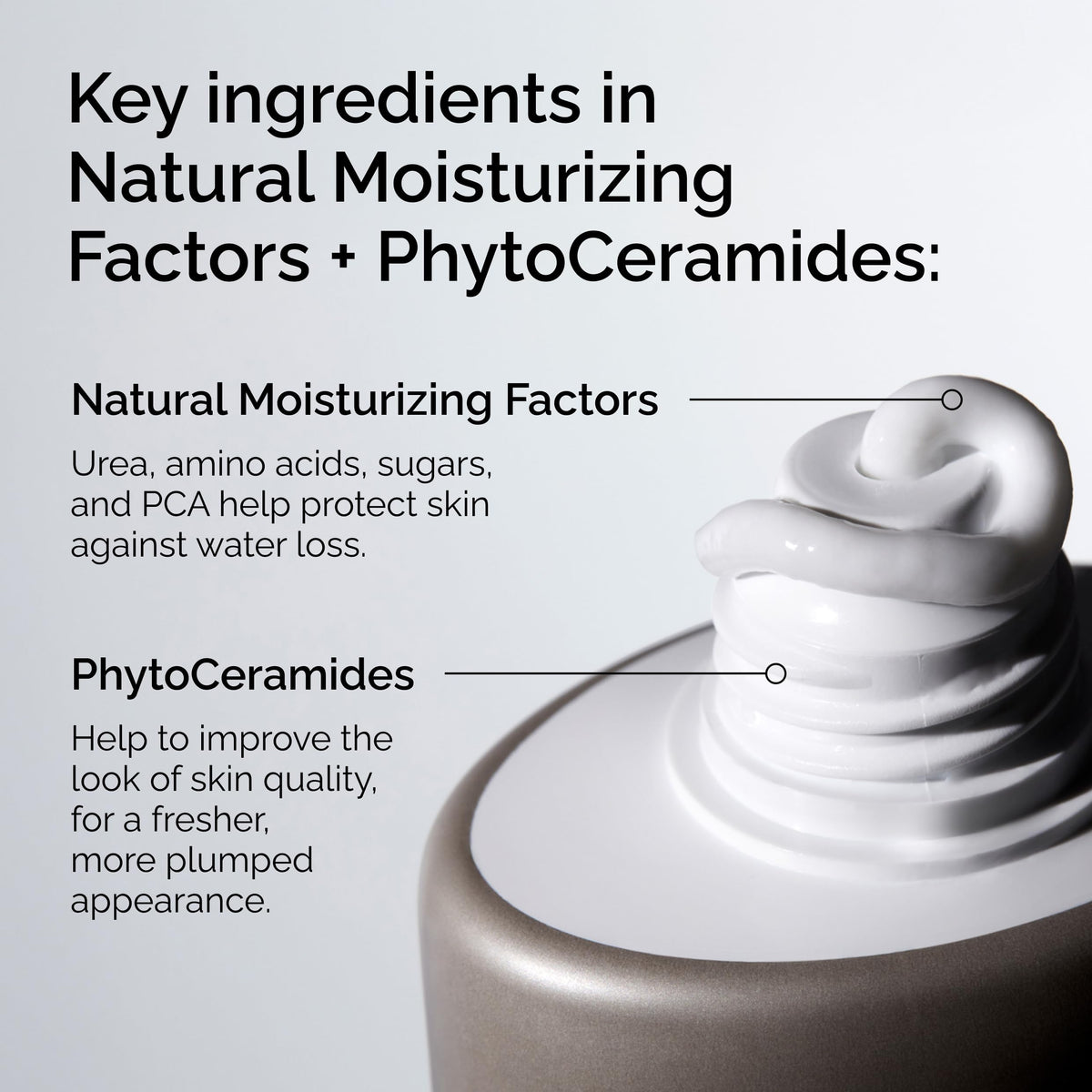 The Ordinary Natural Moisturizing Factors + PhytoCeramides side view showing texture