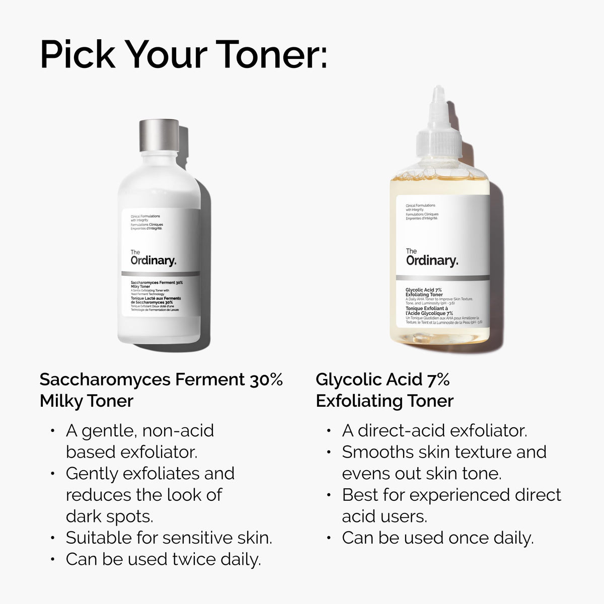 The Ordinary Saccharomyces Ferment 30% Milky Toner with skincare products