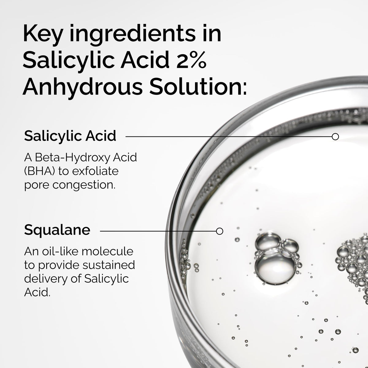 The Ordinary Salicylic Acid 2% Anhydrous Solution bottle with label