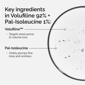 The Ordinary Volufiline 92% Plumping Serum application on skin