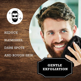 The Rustic Man wash cloths displayed with packaging