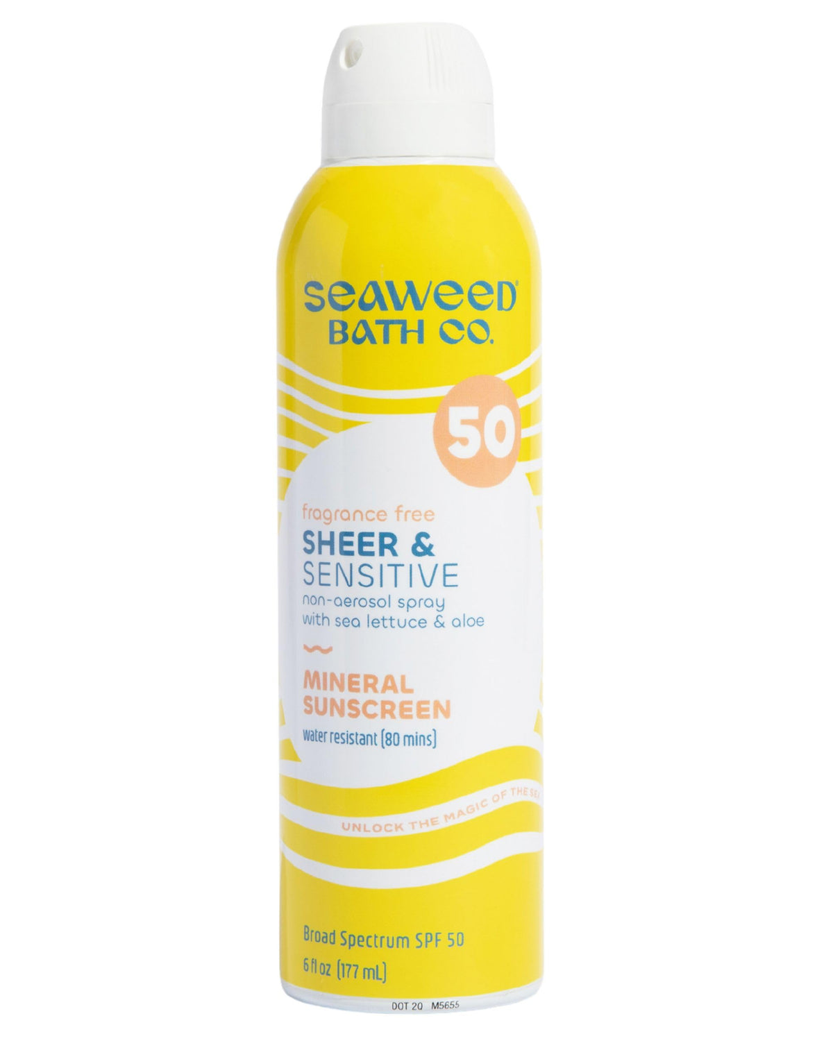 The Seaweed Bath Co. Sheer Mineral SPF 50 Sunscreen Spray front view