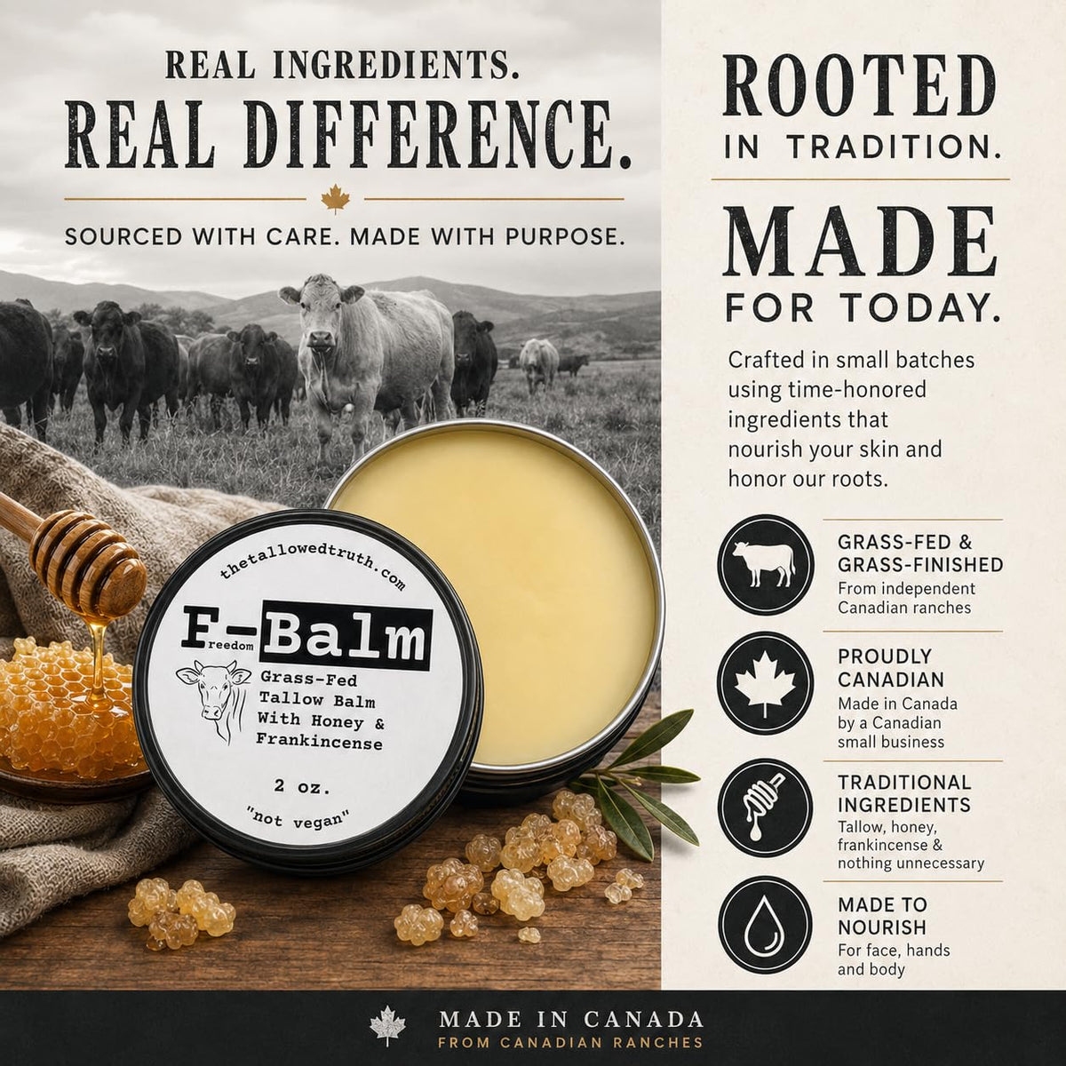 The Tallowed Truth Tallow Balm application on skin