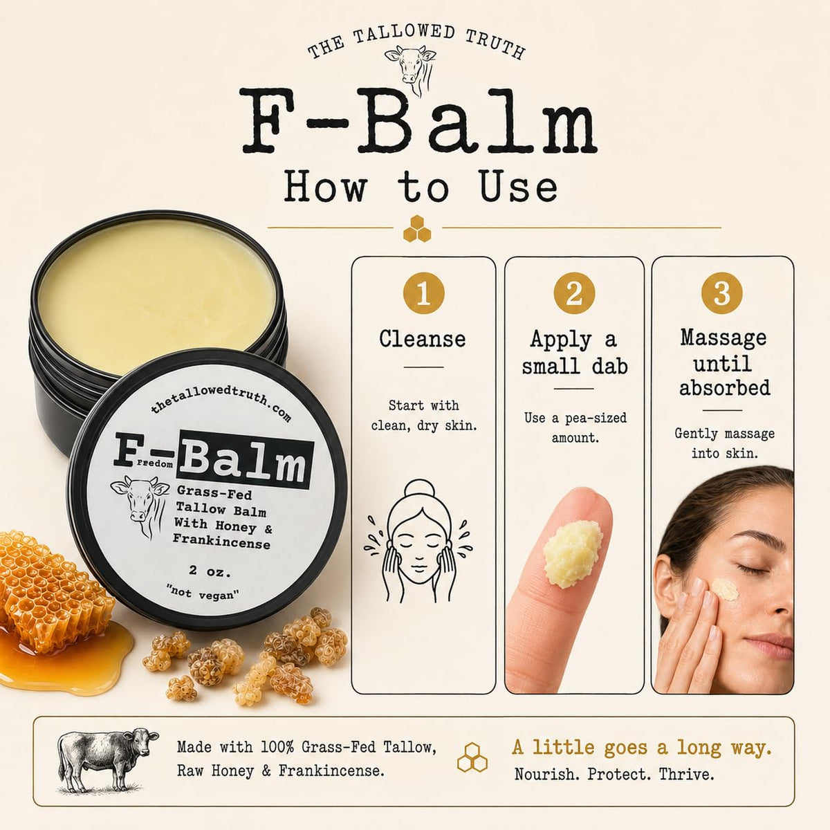 The Tallowed Truth Tallow Balm texture close-up