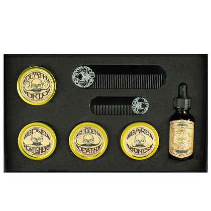 THE VINTAGE GROOMING CO. Gold Standard Mustache Kit front view