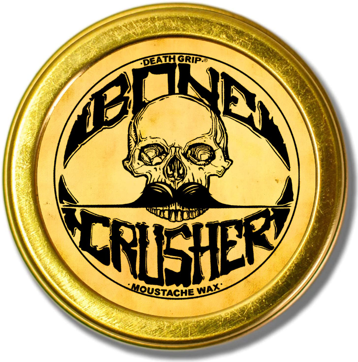 THE VINTAGE GROOMING CO. Mustache Wax Extra Strong Hold 1oz tin front view