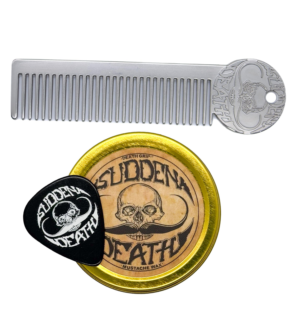 THE VINTAGE GROOMING CO. Sudden Death Mustache Wax 1 oz tin