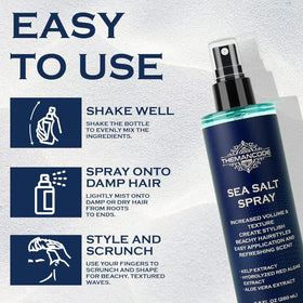 THEMANCODE Sea Salt Spray 8.8 Oz close-up of nozzle