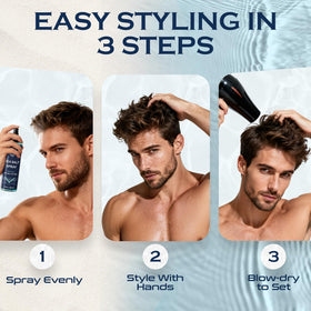 THEMANCODE Sea Salt Spray 8.8 oz with styling products