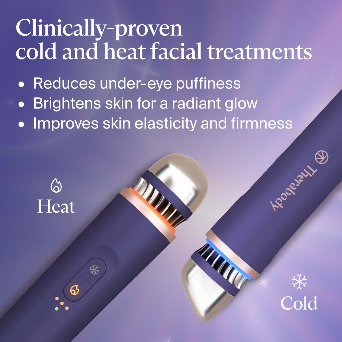 TheraFace Depuffing Wand with applicator tip close-up