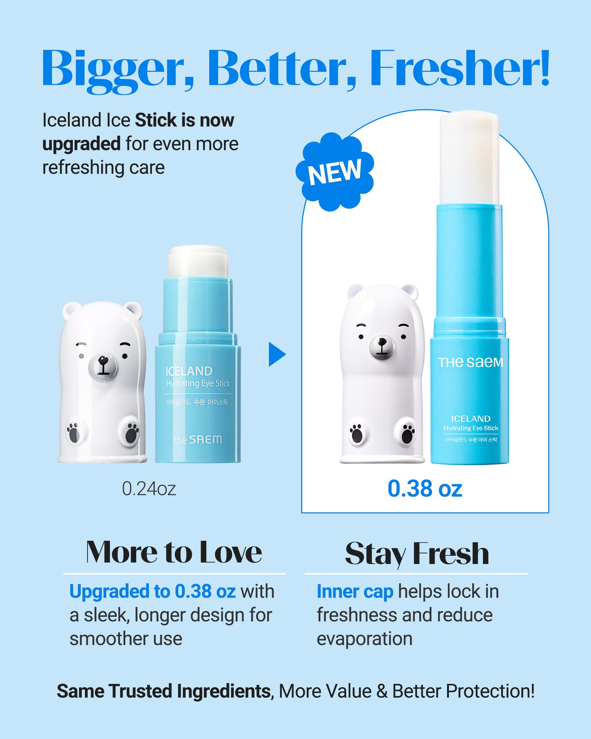 THESAEM Iceland Hydrating Eye Stick close-up of the balm