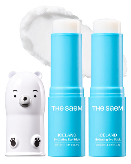 THESAEM Iceland Hydrating Eye Stick front view with packaging