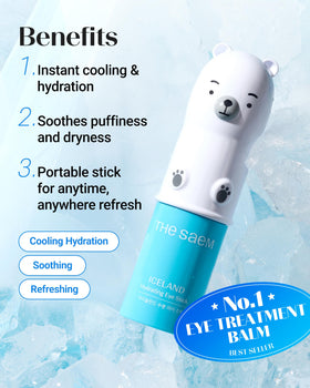 THESAEM Iceland Hydrating Eye Stick side view showing cap
