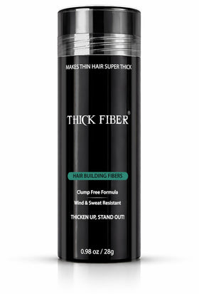Thick Fiber Hair Fibers Medium Brown front view