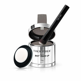 Thick Fiber Root Touch Up Powder front view with brush