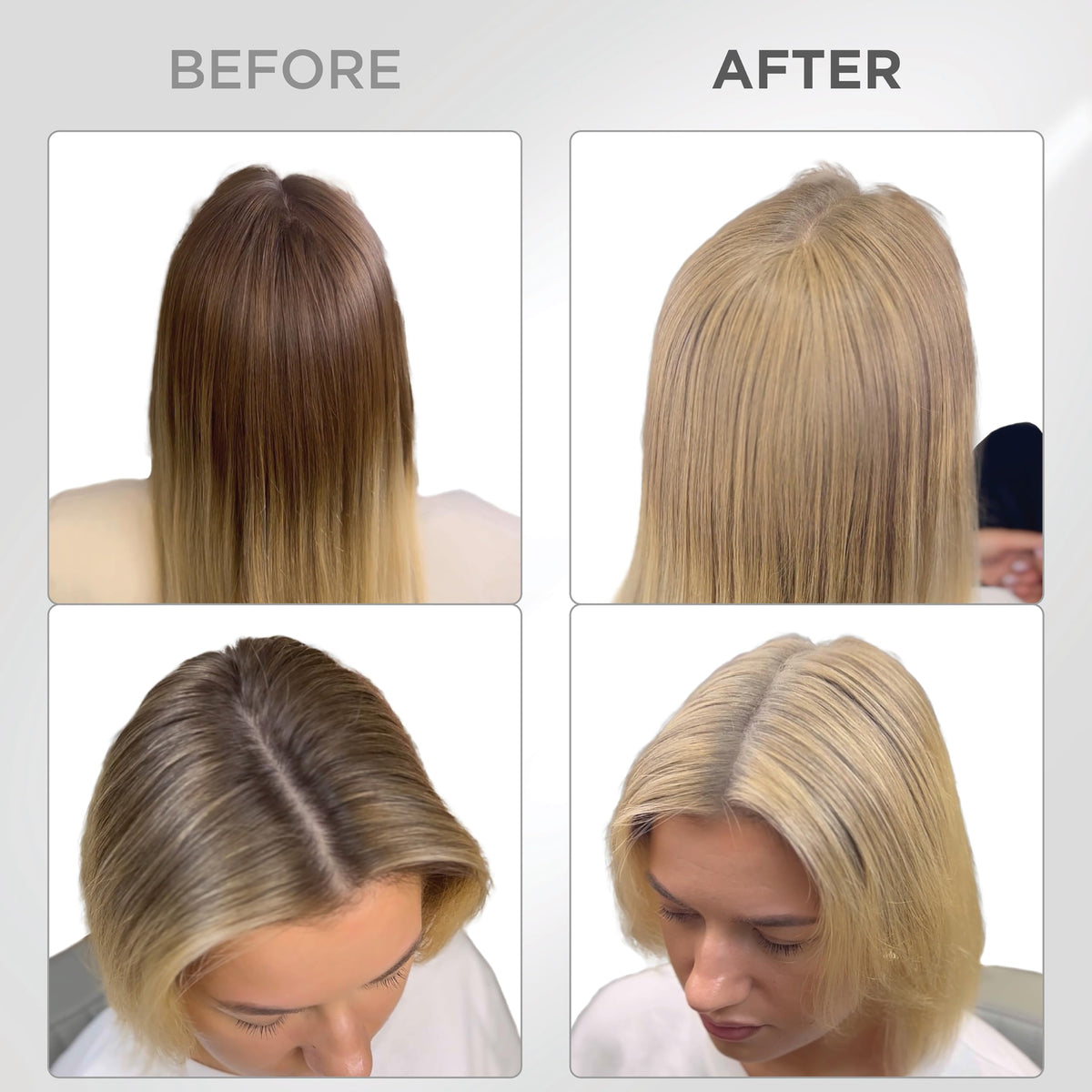 Thick Fiber Root Touch Up Powder Light Blonde with application tools