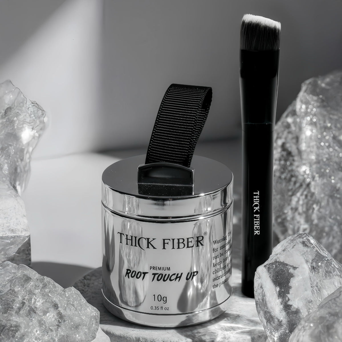 Thick Fiber Root Touch Up Powder packaging and contents
