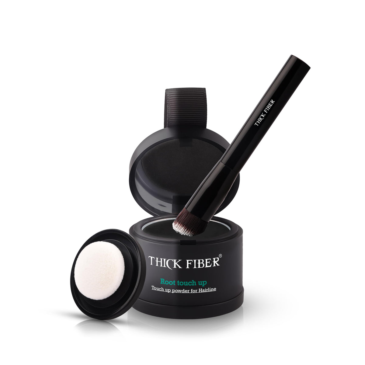 Thick Fiber Root Touch Up Powder set with brush and mirror