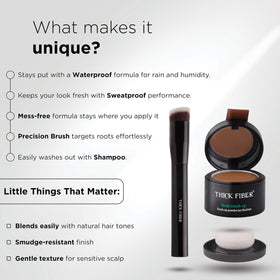 Thick Fiber Root Touch Up Set application brush close-up