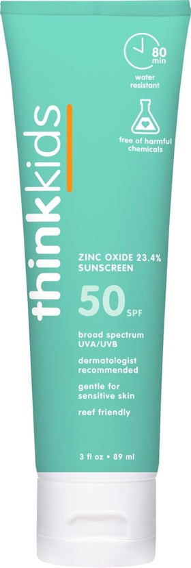 THINK Kids Sunscreen SPF 50+ 3 Fl Oz front view