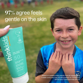 THINK Kids Sunscreen SPF 50+ bottle side view