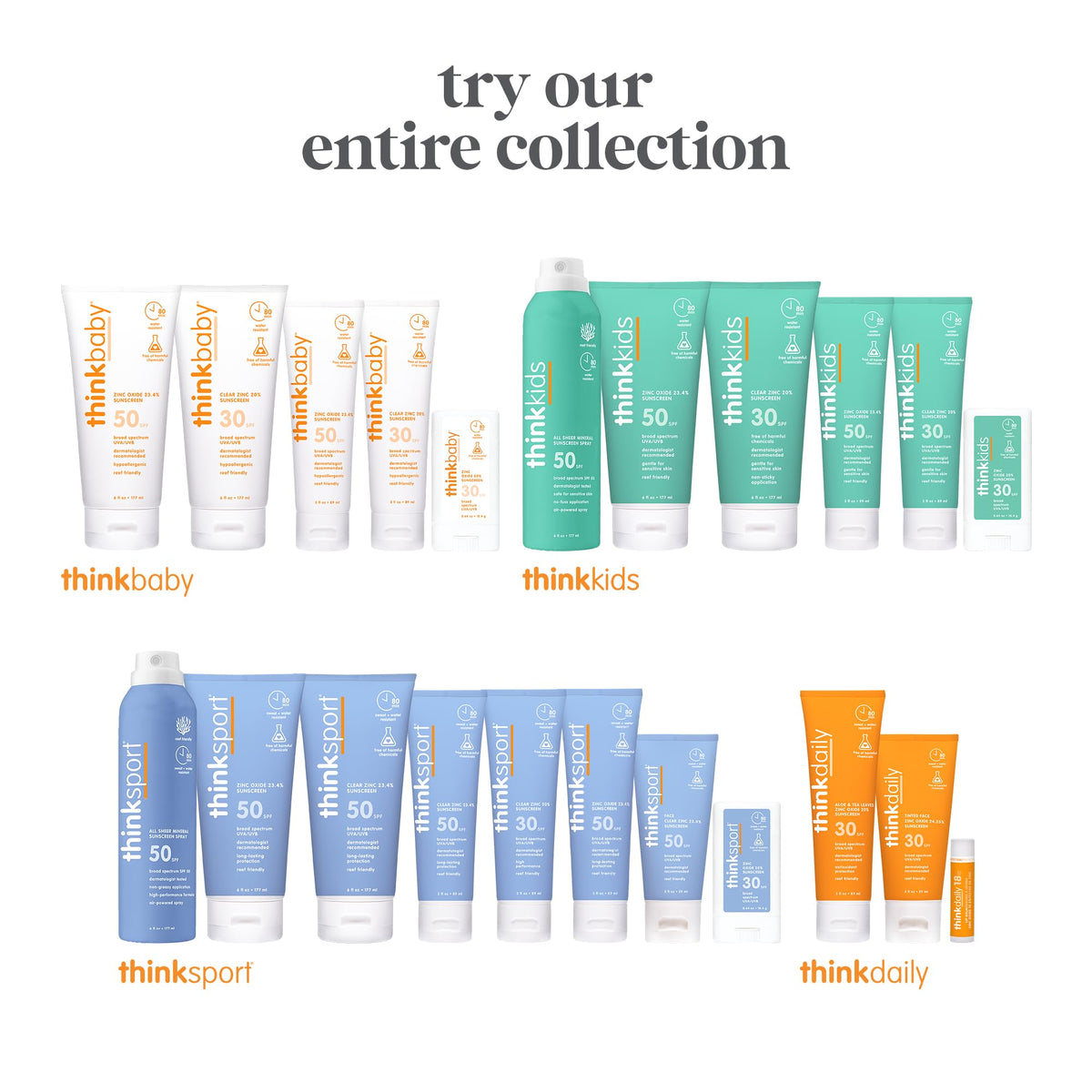 THINK Kids Sunscreen Spray SPF 50+ in outdoor setting