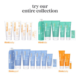 THINK Kids Sunscreen Spray SPF 50+ in outdoor setting