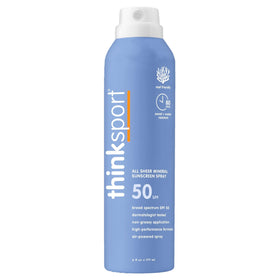 THINK Thinksport Mineral Sunscreen Spray SPF 50+ front view