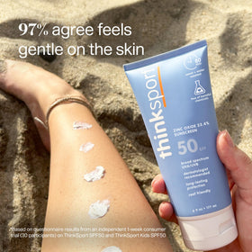 Thinksport Mineral Sunscreen SPF 50+ 6 Fl Oz side view