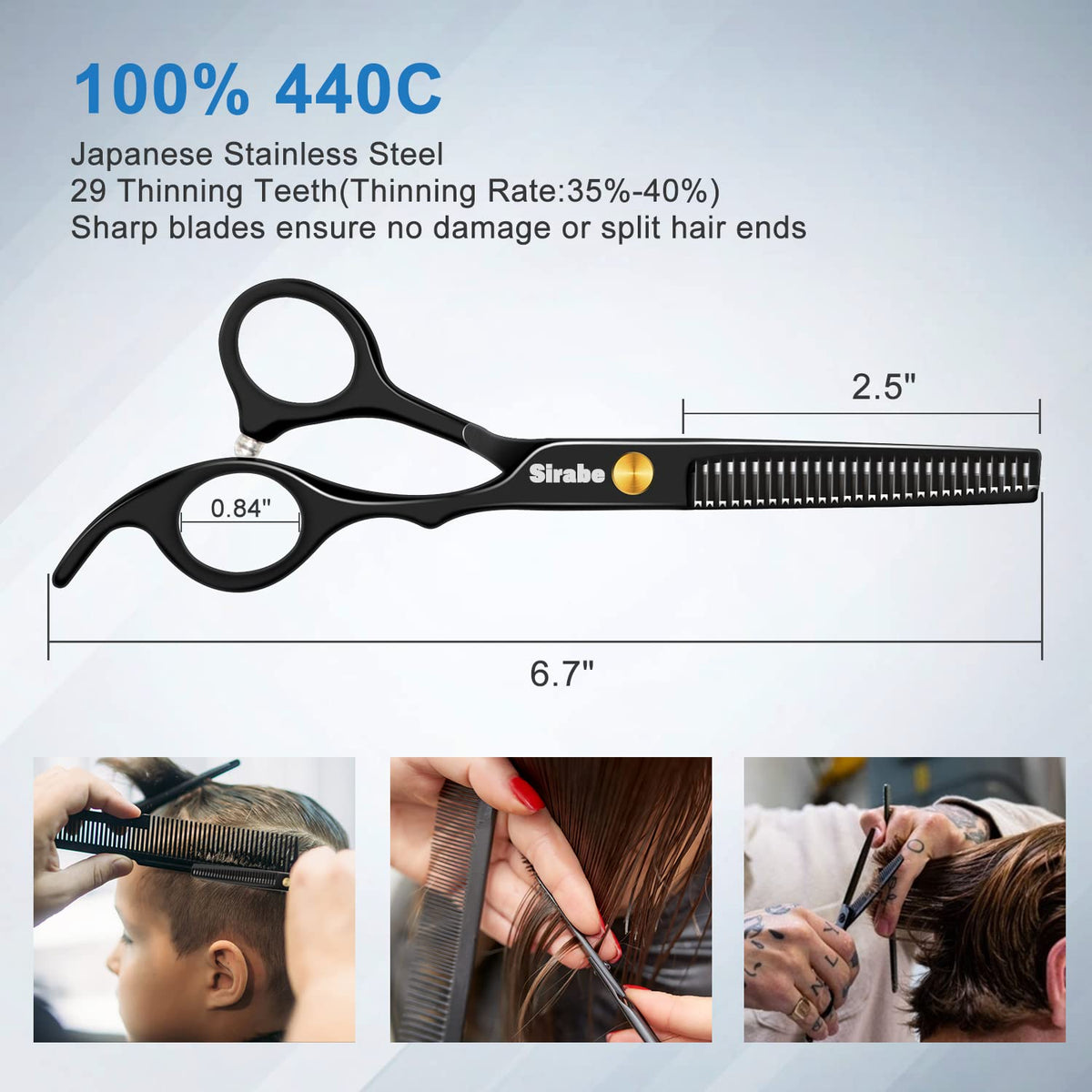 Thinning shears from Sirabe Hair Cutting Scissors Set