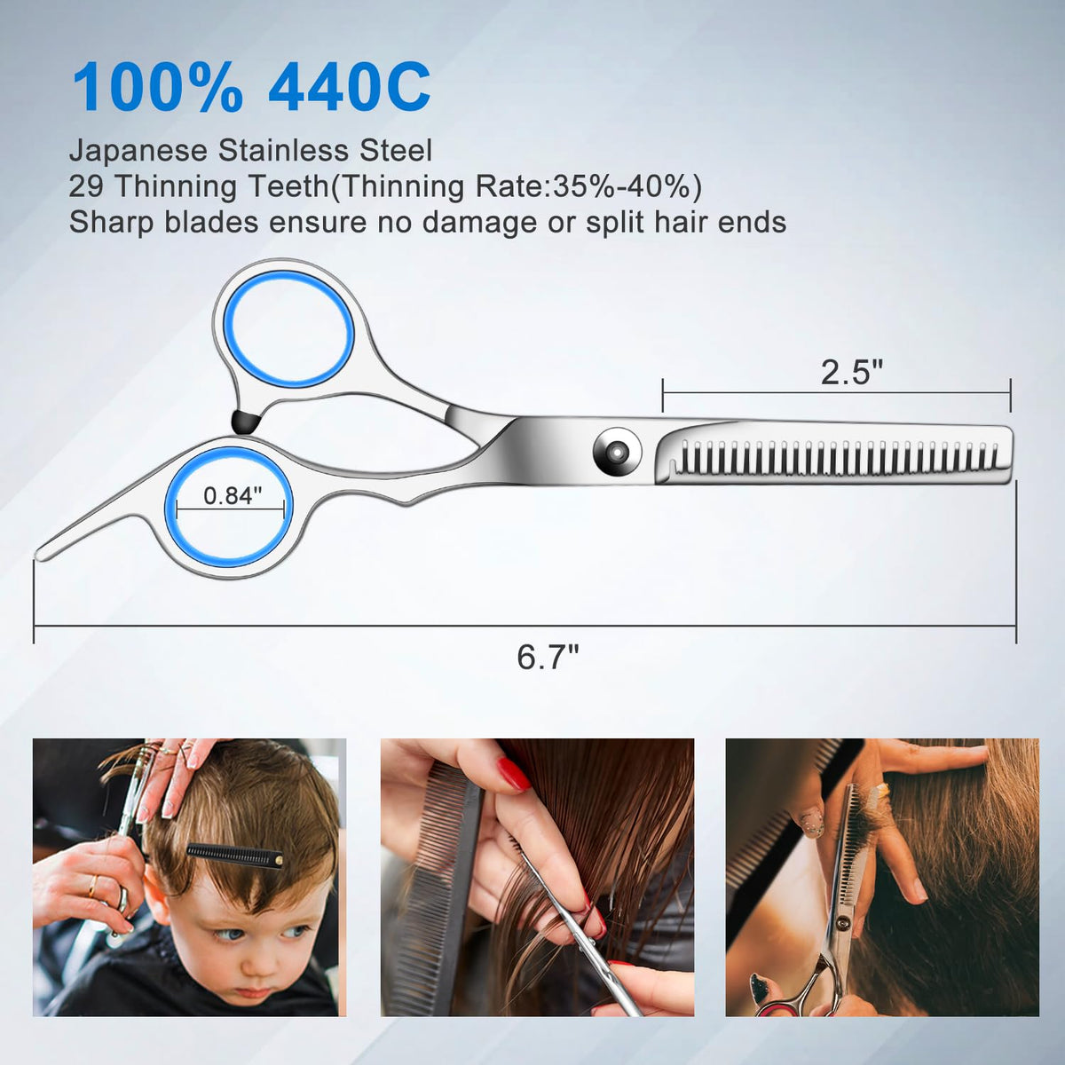 Thinning shears from Sirabe hair cutting set