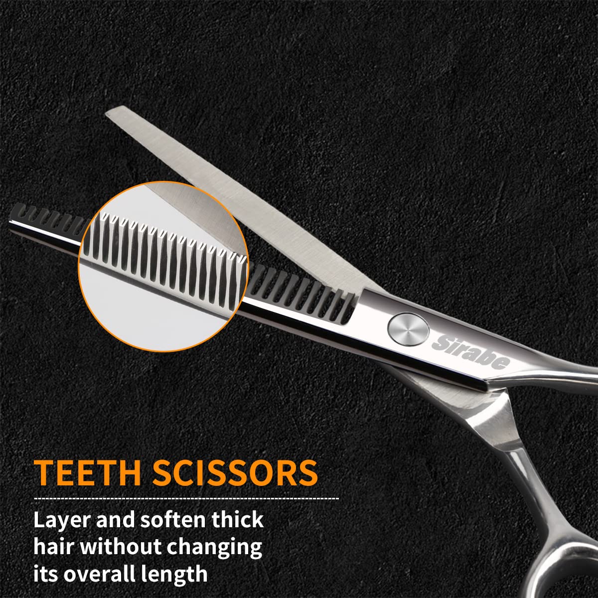 Thinning shears from Sirabe with 29 teeth for hair thinning