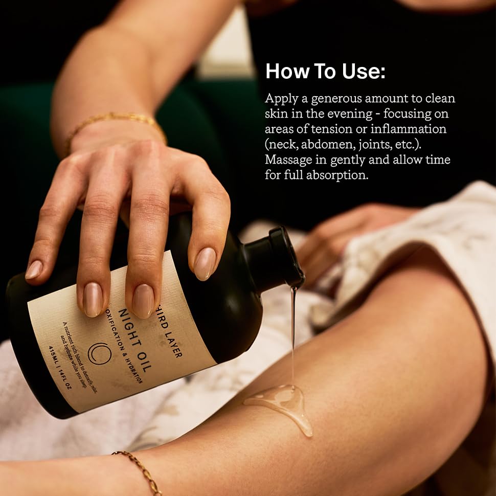 Third Layer Castor Oil Body Oil in a bathroom setting