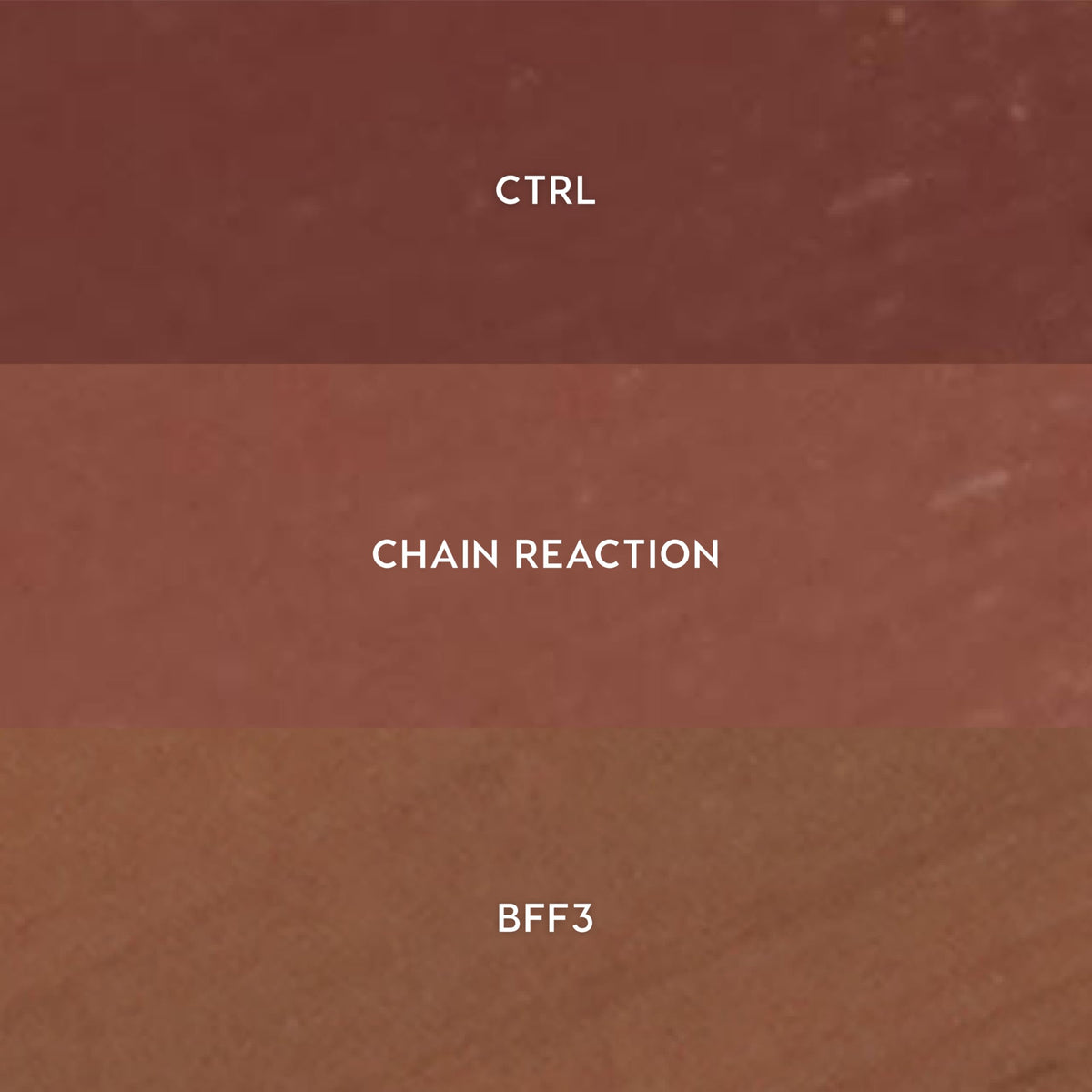 Three ColourPop lip pencils in CTRL, Chain Reaction, and BFF3 shades