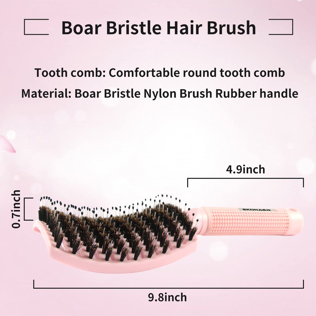 Three EKONAER brushes displayed together in packaging