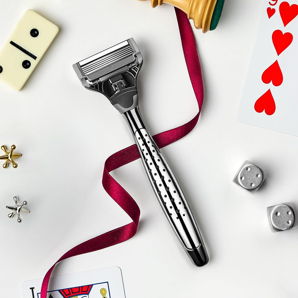 Three Harry's razor blade refills in packaging