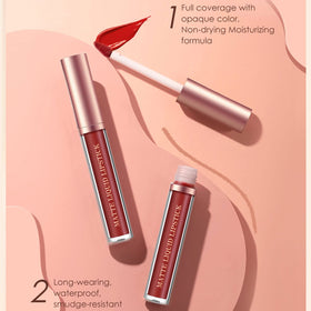 Three matte liquid lipsticks in vibrant colours from BestLand