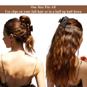 Three Nalodu Hair Claw Clips arranged together