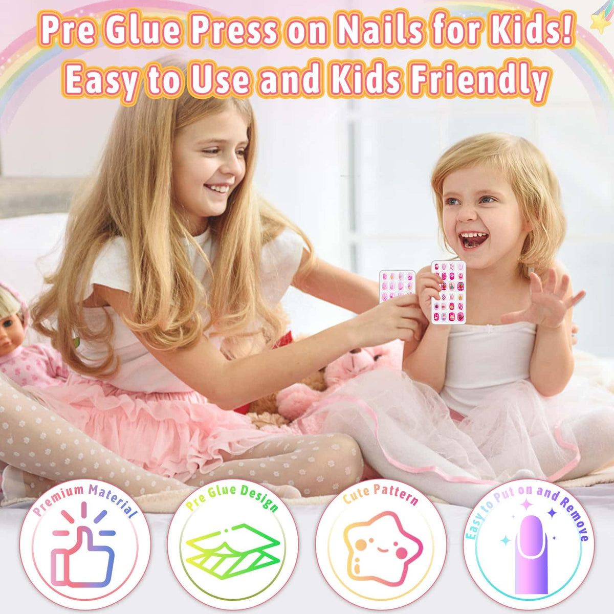 Thrilez kids fake nails set packaging