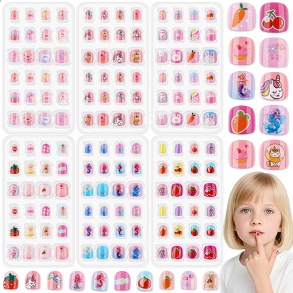 Thrilez Kids Nail Art Set 144 Pcs assorted nail designs front view