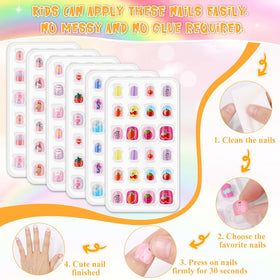Thrilez Kids Nail Art Set with different nail sizes displayed