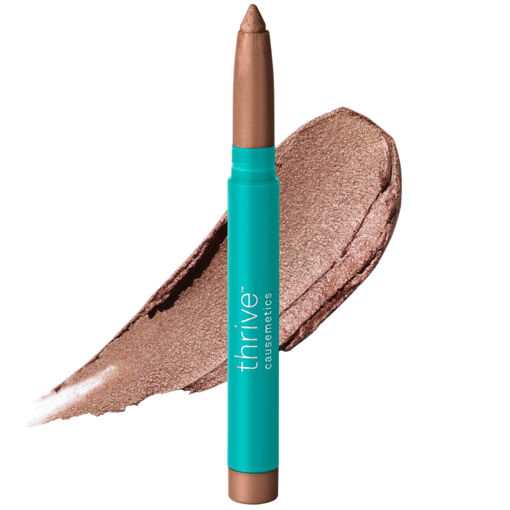Thrive Causemetics Brilliant Eye Brightener Stick in Cool Gold Shimmer front view
