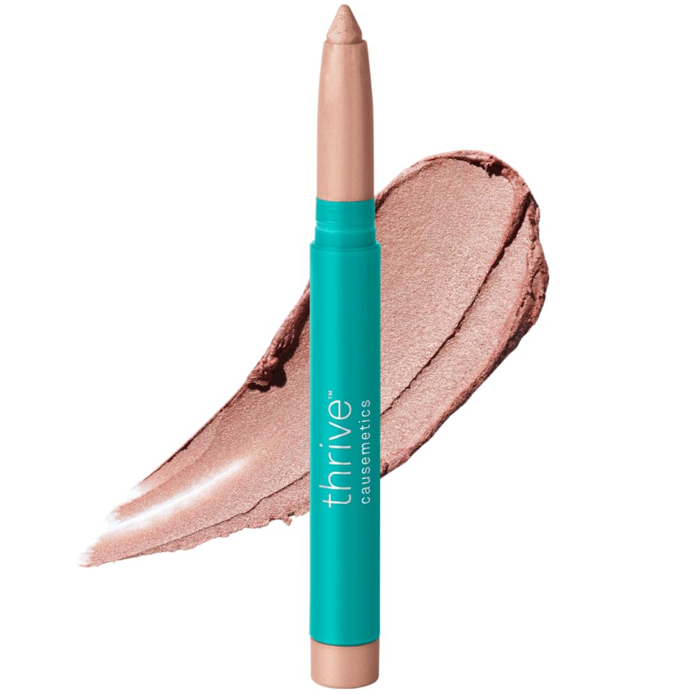 Thrive Causemetics Brilliant Eye Brightener Stick Rose Gold Shimmer front view